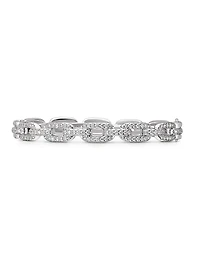 Stax Chain Link Bracelet 18K White Gold