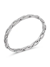 Stax Chain Link Bracelet 18K White Gold