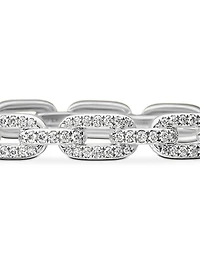 Stax Chain Link Bracelet 18K White Gold