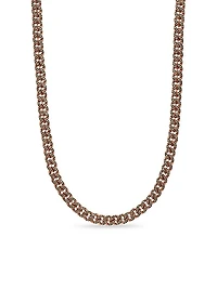 Curb Chain Necklace in 18K Rose Gold