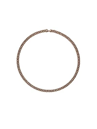 Curb Chain Necklace in 18K Rose Gold