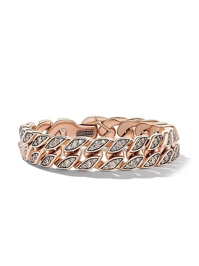 Curb Chain Bracelet 18K Rose Gold
