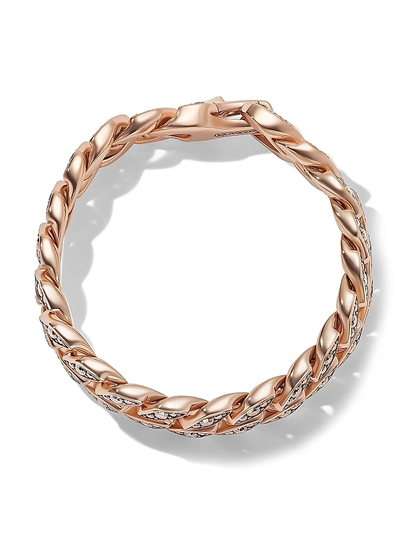 Curb Chain Bracelet 18K Rose Gold