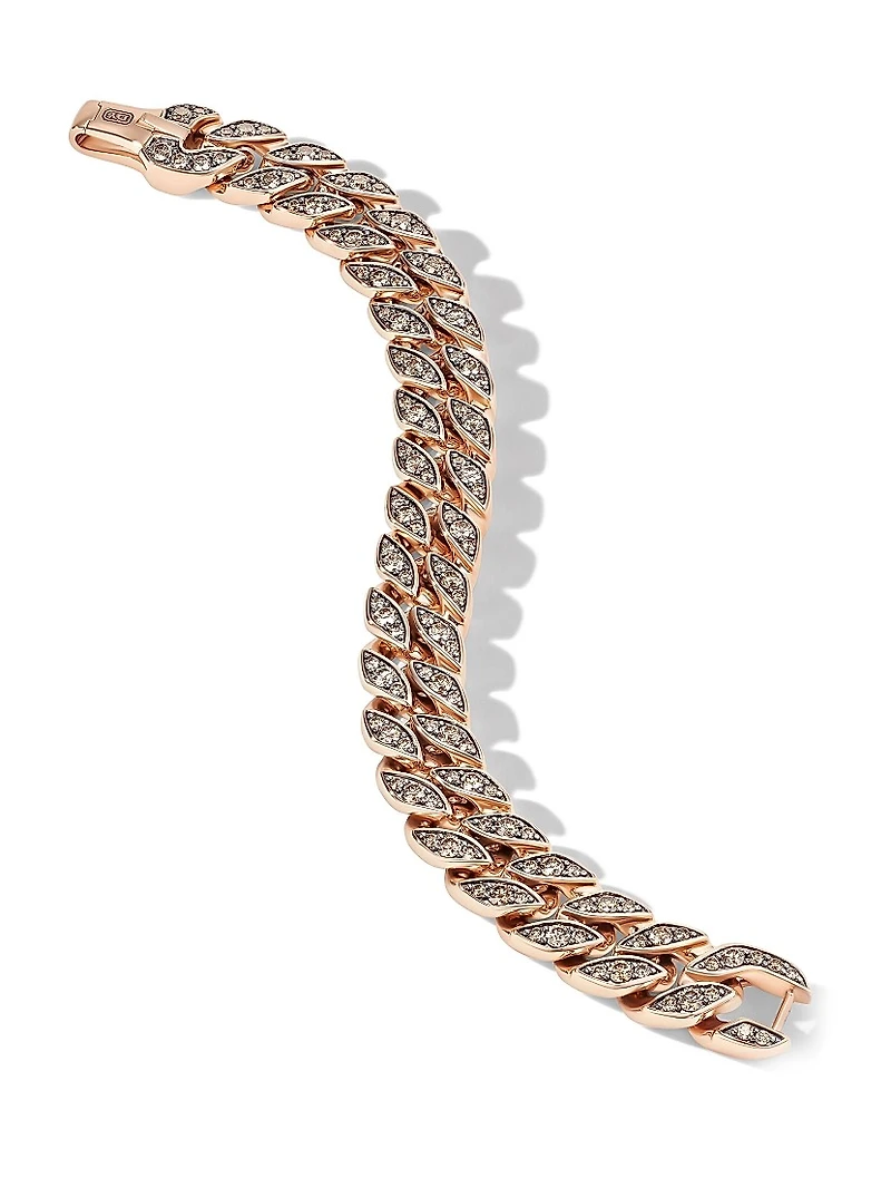 Curb Chain Bracelet 18K Rose Gold