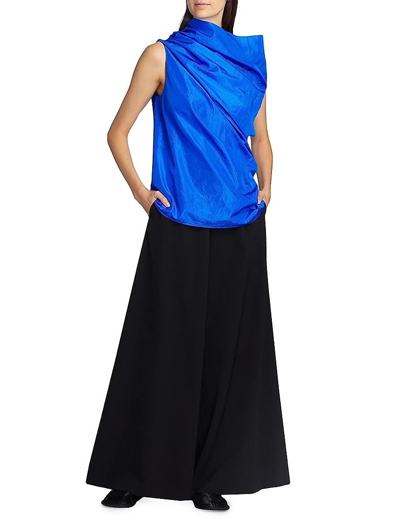 Aria Silk Asymmetric Top