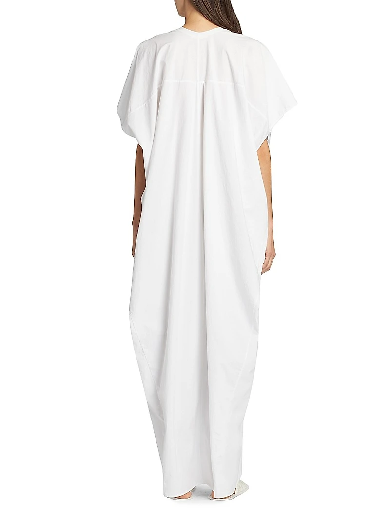 Saule Cotton Split-Neck Caftan