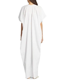 Saule Cotton Split-Neck Caftan