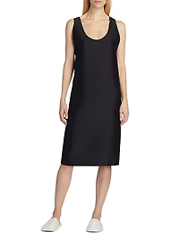 Bumi Wool-Silk Sleeveless Midi-Dress