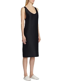 Bumi Wool-Silk Sleeveless Midi-Dress