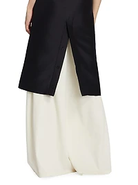 Bumi Wool-Silk Sleeveless Midi-Dress