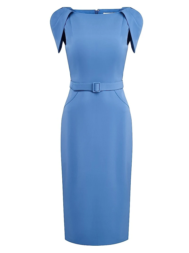 Ivette Crêpe Midi Cocktail Dress