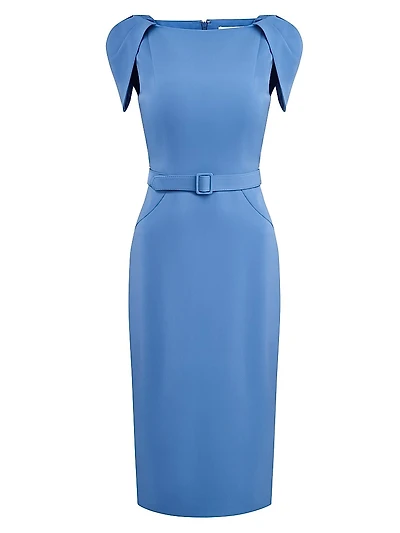 Ivette Crêpe Midi Cocktail Dress