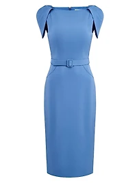 Ivette Crêpe Midi Cocktail Dress