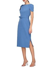 Ivette Crêpe Midi Cocktail Dress