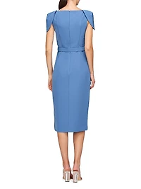 Ivette Crêpe Midi Cocktail Dress