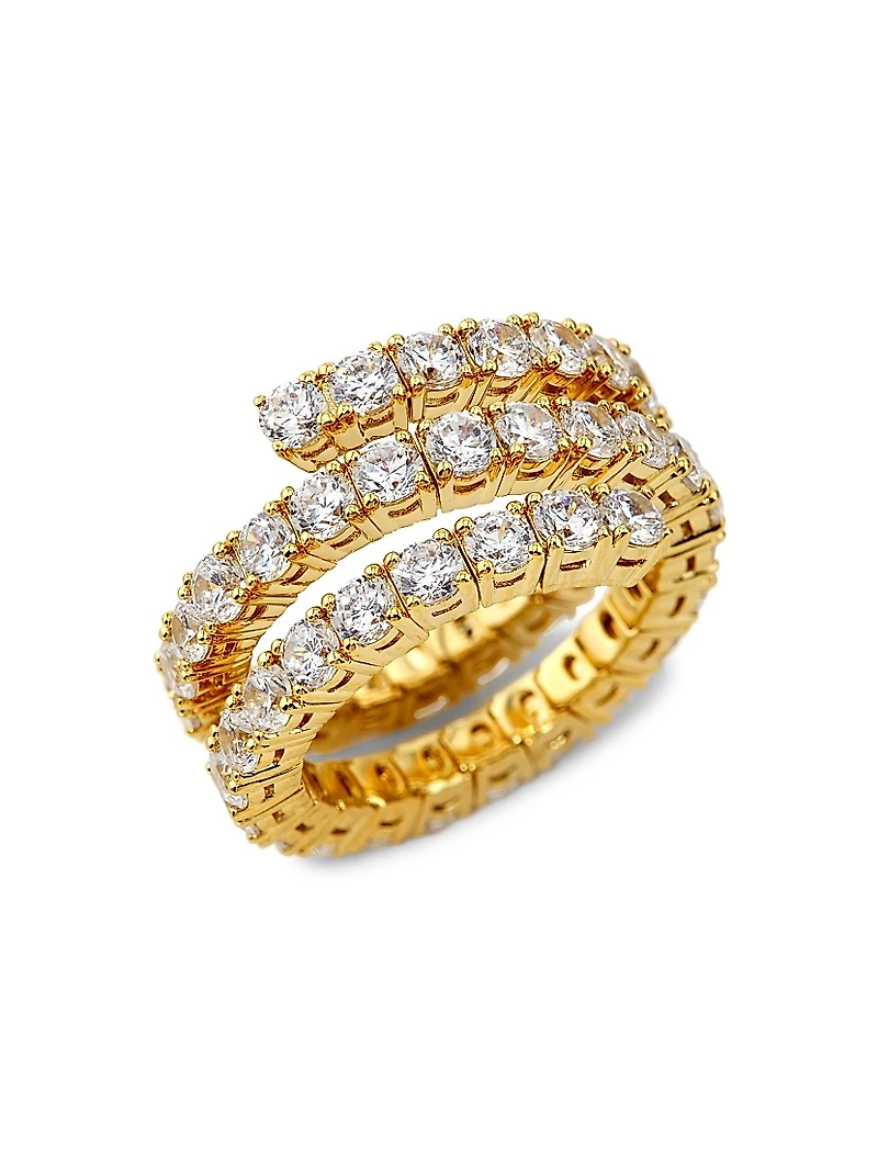 Flex Cubic Zirconia Wrap Ring