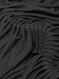 Side Drape Minidress