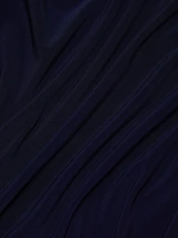 Belted One-Shoulder Gown