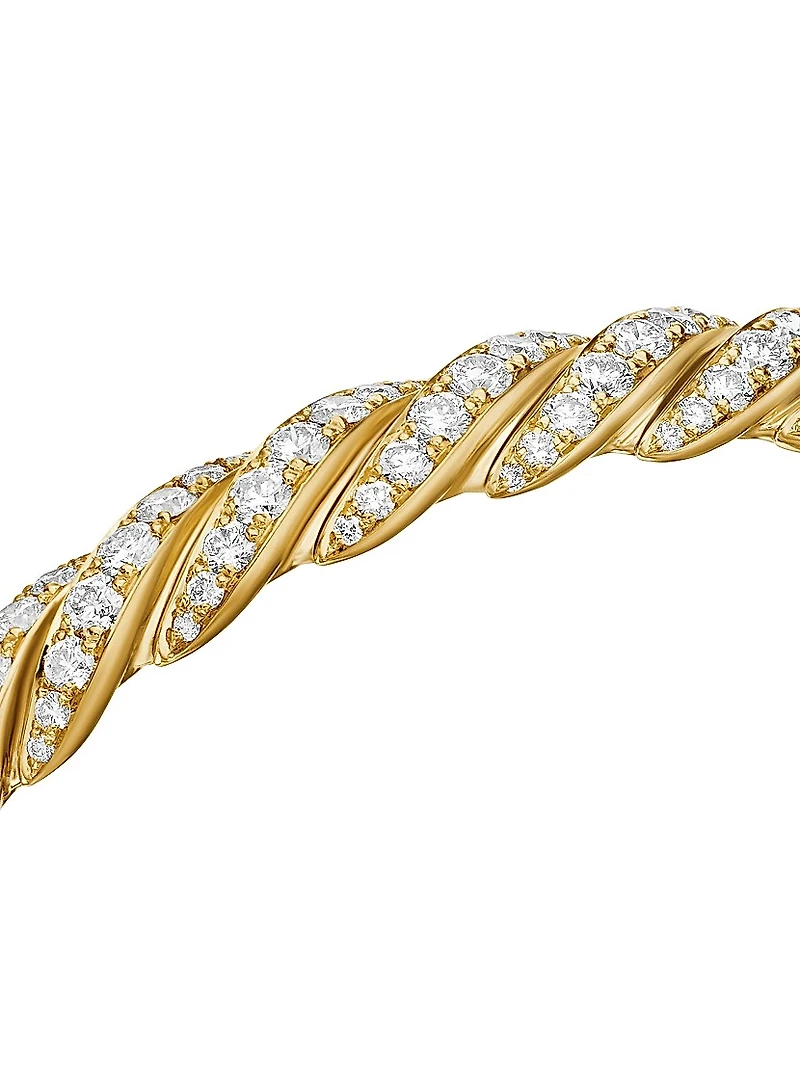 Pavéflex Bracelet 18K Yellow Gold