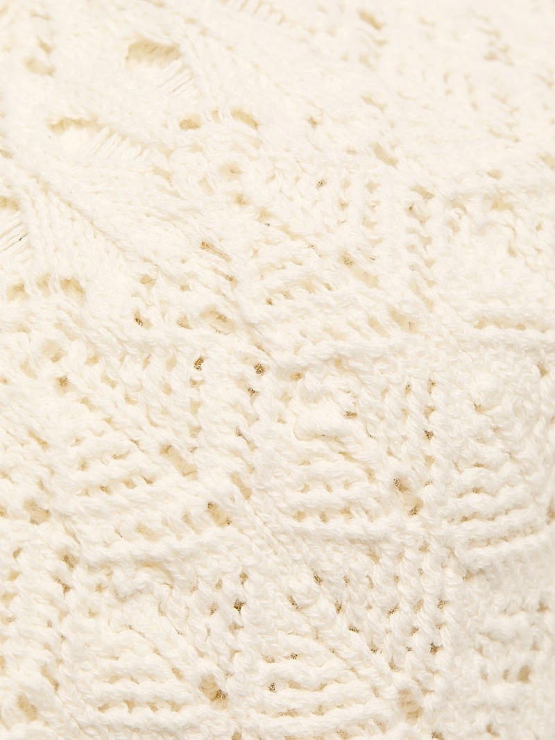 Josh Cotton Crochet Maxi Skirt