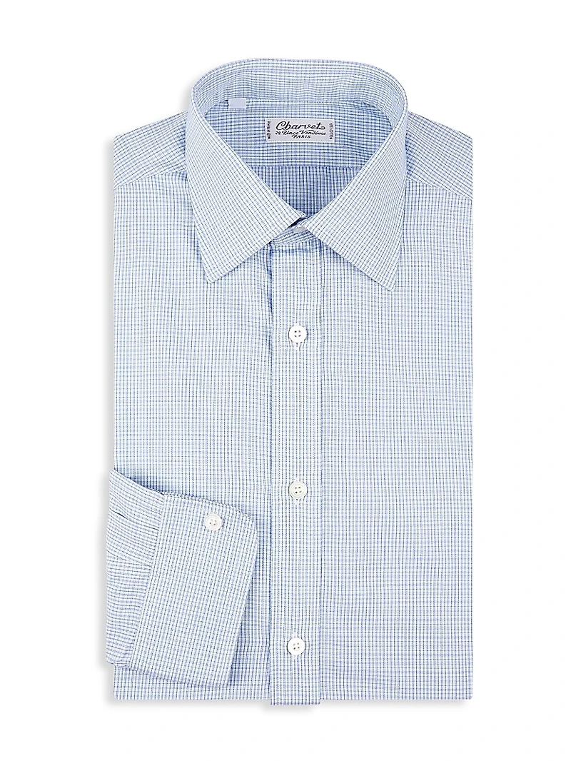 Check Cotton Dress Shirt