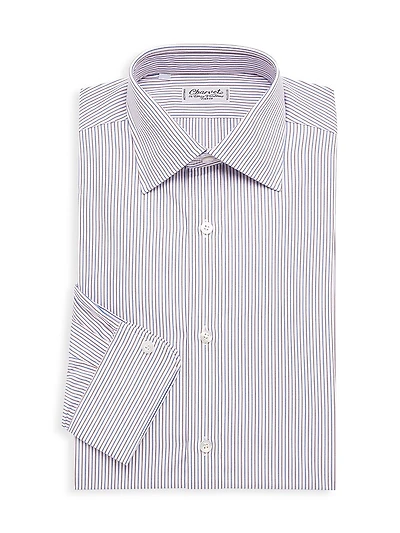 Striped Cotton Dress Shirt
