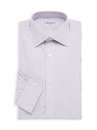 Striped Cotton Dress Shirt