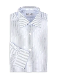 Striped Cotton Dress Shirt