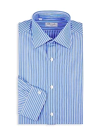 Striped Cotton Dress Shirt