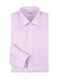 Striped Cotton Dress Shirt
