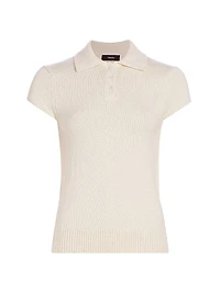 Knit Cotton & Wool Polo
