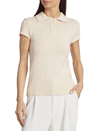 Knit Cotton & Wool Polo
