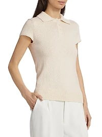 Knit Cotton & Wool Polo