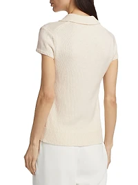 Knit Cotton & Wool Polo