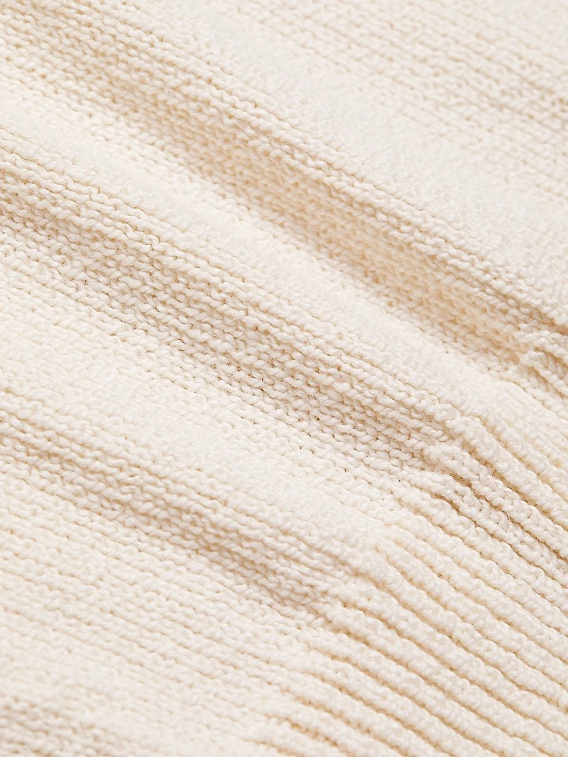 Knit Cotton & Wool Polo