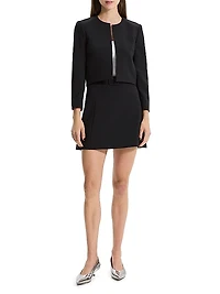 Tailored Open-Front Jacket