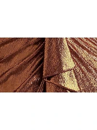 Metallic Jersey Draped Gown