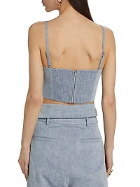 Bea Denim Crop Top