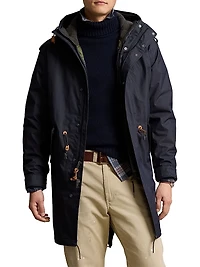 Marsh 3-in-1 Hooded Cotton-Nylon Lined Coat