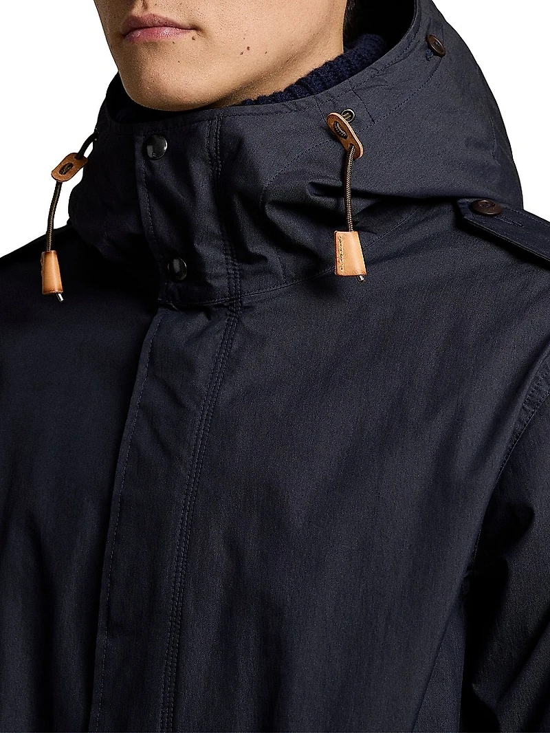 Marsh 3-in-1 Hooded Cotton-Nylon Lined Coat