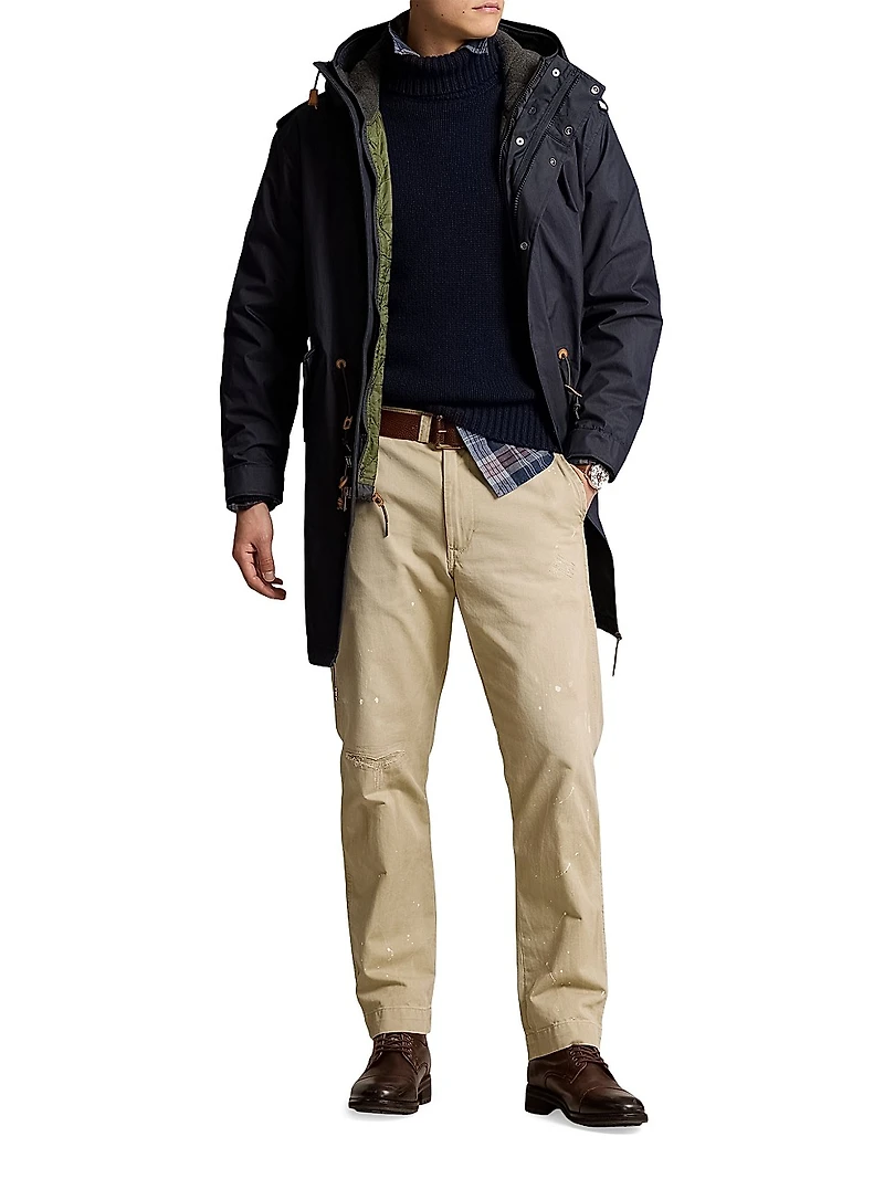 Marsh 3-in-1 Hooded Cotton-Nylon Lined Coat