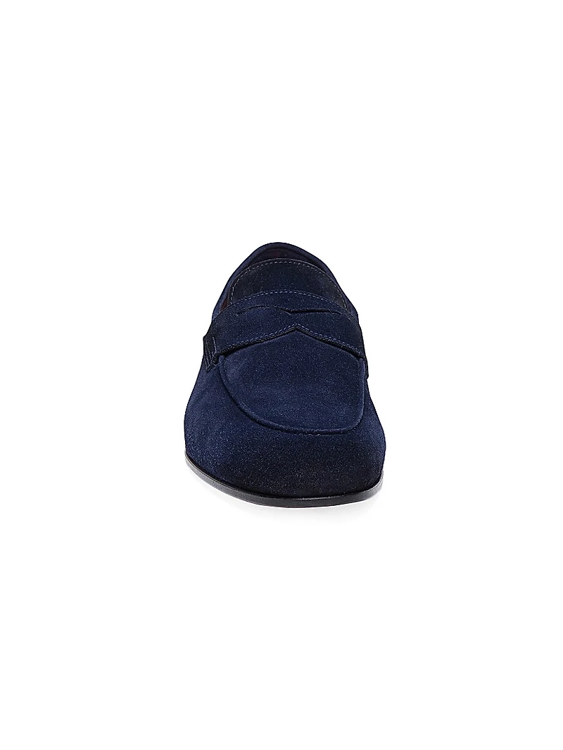Carlos Suede Penny Loafers