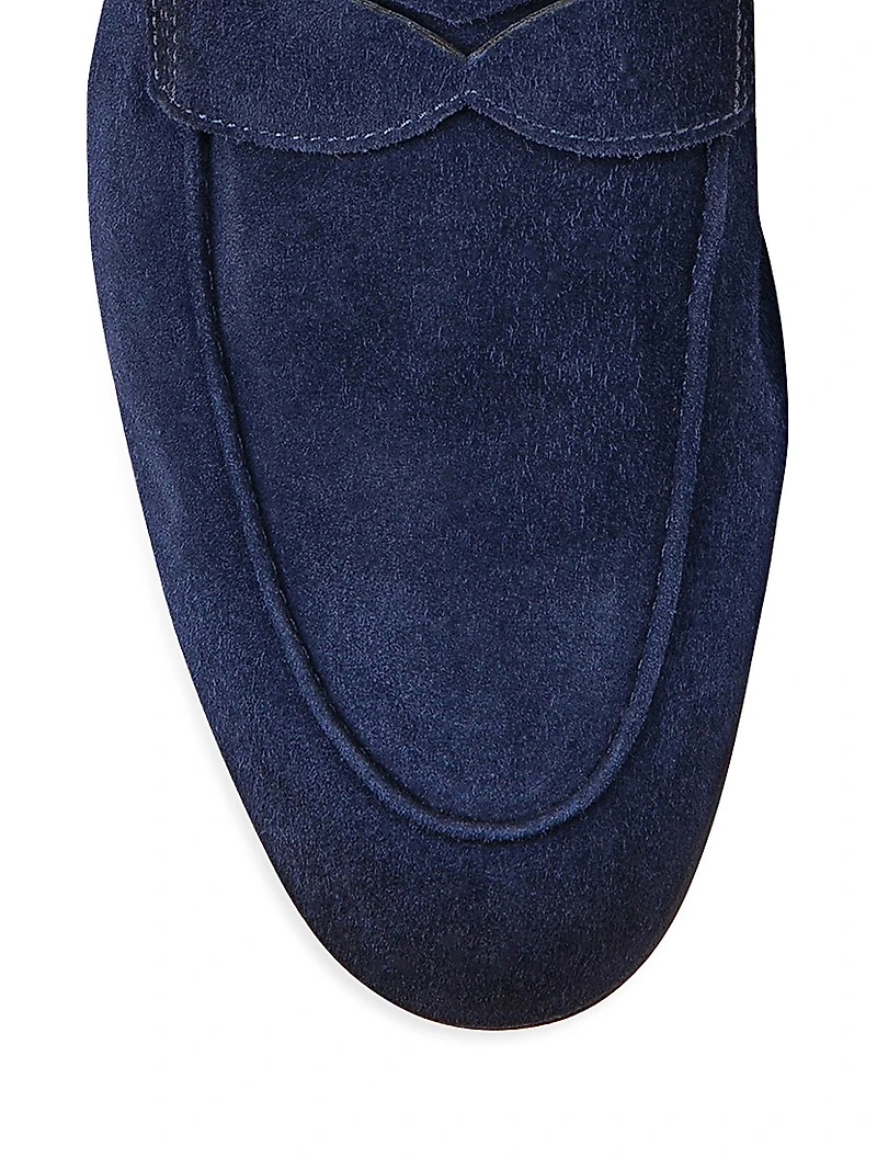 Carlos Suede Penny Loafers