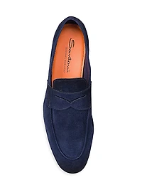 Carlos Suede Penny Loafers