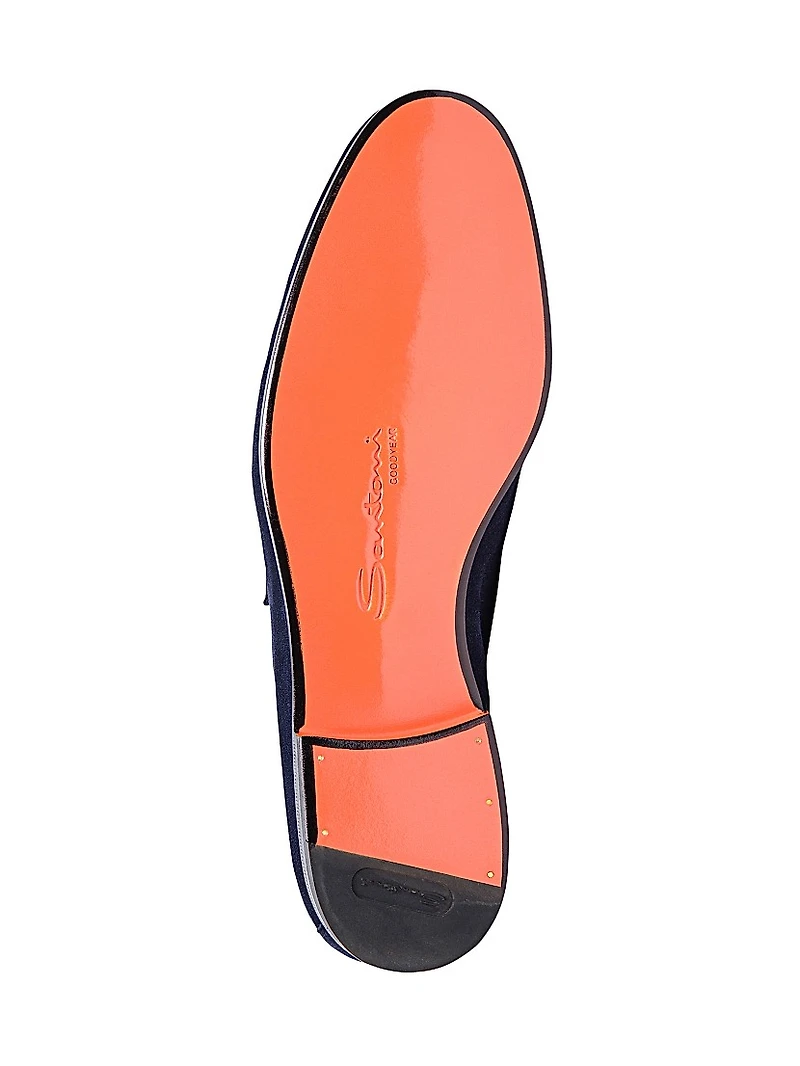 Carlos Suede Penny Loafers