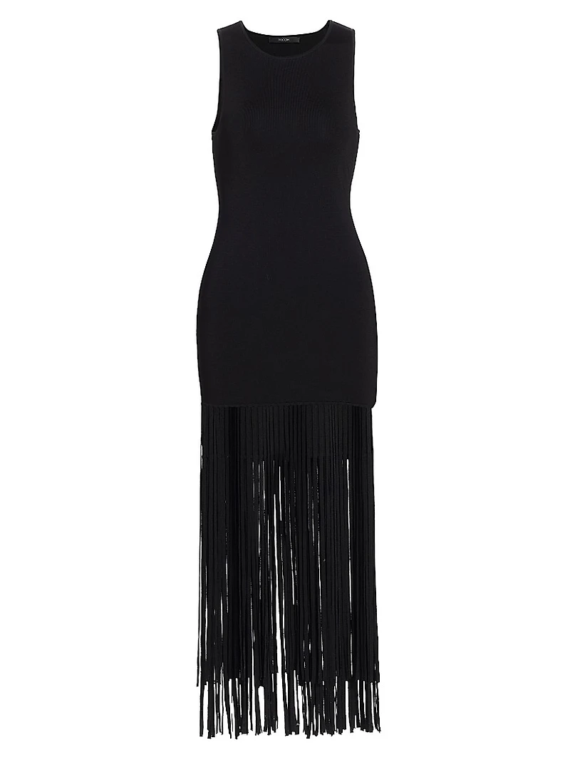 Margaux Fringe Midi Sheath Dress