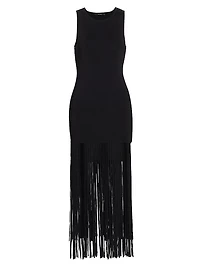 Margaux Fringe Midi Sheath Dress