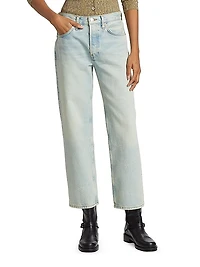 Wide-Leg Ankle-Crop Jeans