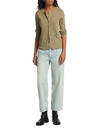 Wide-Leg Ankle-Crop Jeans