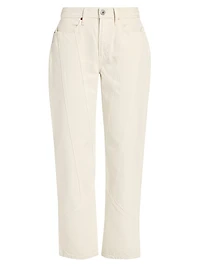 Engineered Wide-Leg Jeans